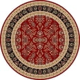 thumbnail image 1 of SAFAVIEH Lyndhurst Isadora Traditional Bordered Area Rug, Red/Black, 5'3" x 5'3" Round, 1 of 8
