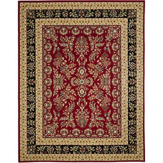 SAFAVIEH Lyndhurst Isadora Traditional Bordered Area Rug, Sage/Ivory, 5'3" x 5'3" Round