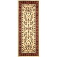 thumbnail image 1 of SAFAVIEH Lyndhurst Isadora Traditional Bordered Runner Rug, Ivory/Red, 2'3" x 12', 1 of 6