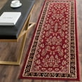 thumbnail image 1 of SAFAVIEH Lyndhurst Isadora Traditional Bordered Runner Rug, Red/Black, 2'3" x 22', 1 of 6