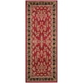 thumbnail image 1 of SAFAVIEH Lyndhurst Isadora Traditional Bordered Runner Rug, Red/Black, 2'3" x 6', 1 of 4