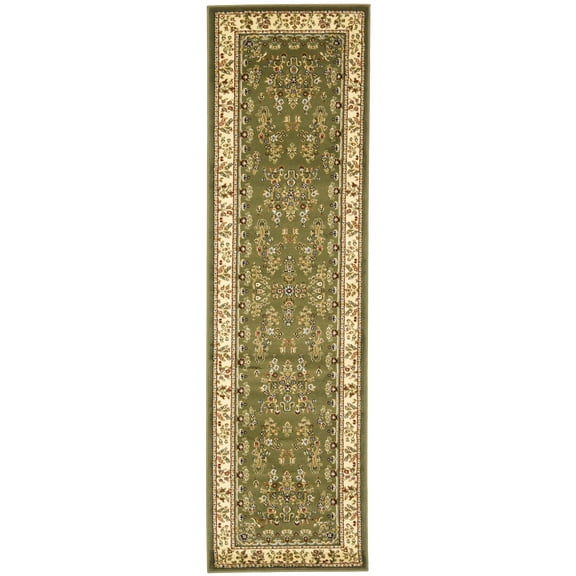 SAFAVIEH Lyndhurst Isadora Traditional Bordered Runner Rug, Sage/Ivory, 2'3" x 6'