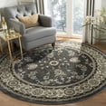 thumbnail image 1 of SAFAVIEH Lyndhurst Janel Traditional Bordered Area Rug, Grey/Cream, 7' x 7' Round, 1 of 7