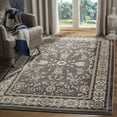 thumbnail image 1 of SAFAVIEH Lyndhurst Janel Traditional Bordered Area Rug, Grey/Cream, 8' x 10', 1 of 5