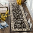 thumbnail image 1 of SAFAVIEH Lyndhurst Janel Traditional Bordered Runner Rug, Anthracite/Cream, 2'3" x 8', 1 of 5
