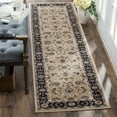 thumbnail image 1 of SAFAVIEH Lyndhurst Janel Traditional Bordered Runner Rug, Light Beige/Anthracite, 2'3" x 8', 1 of 6