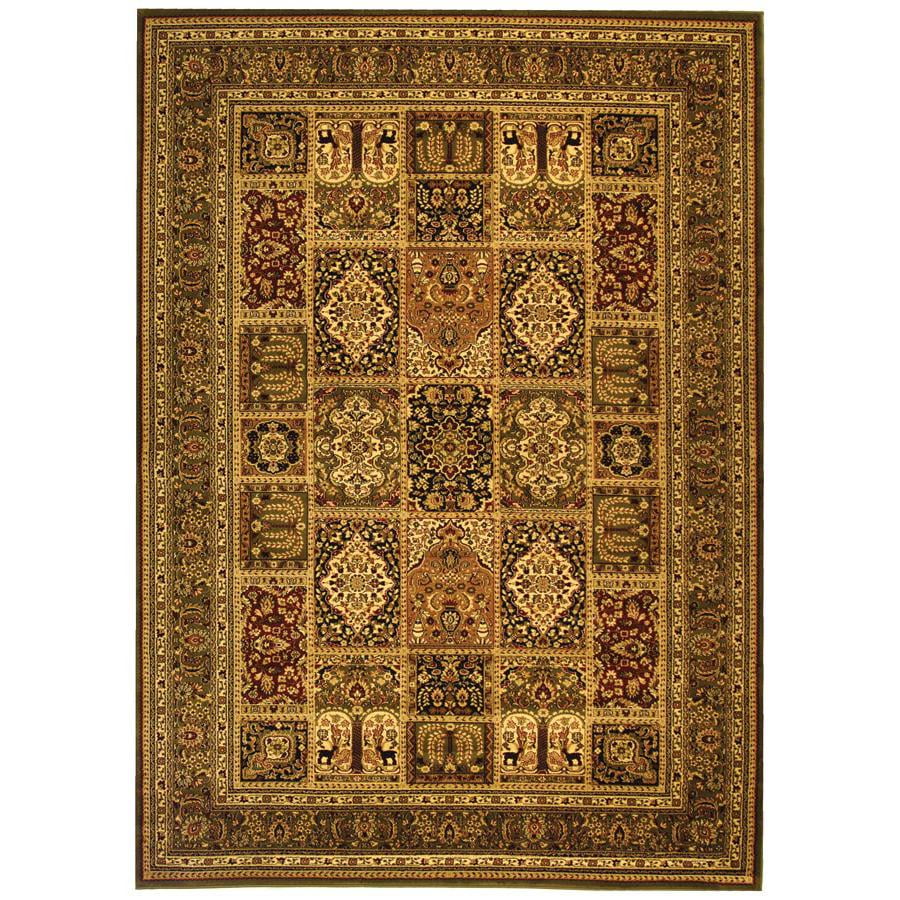Luxurious Multi/Green Synthetic Tufted Rectangular Area Rug, 12' x 18'