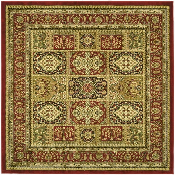 SAFAVIEH Lyndhurst Josephine Floral Area Rug, Multi/Red, 6' x 6' Square