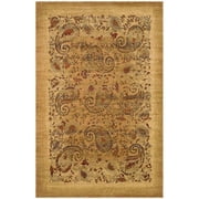 SAFAVIEH Lyndhurst Julia Traditional Floral Area Rug, Beige/Multi, 5'3" x 5'3" Round