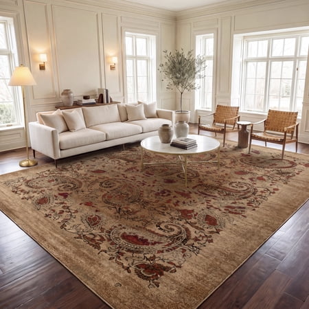 Safavieh Lyndhurst Julia Floral Area Rug, Beige/Multi, 5'3" x 7'6"