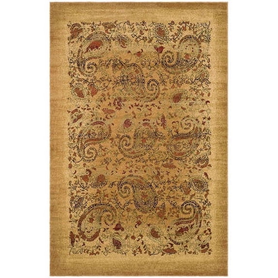 SAFAVIEH Lyndhurst Julia Traditional Floral Area Rug, Beige/Multi, 6' x 6' Square