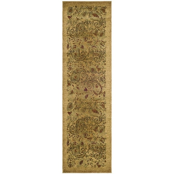 SAFAVIEH Lyndhurst Julia Traditional Floral Runner Rug, Beige/Multi, 2'3" x 10'