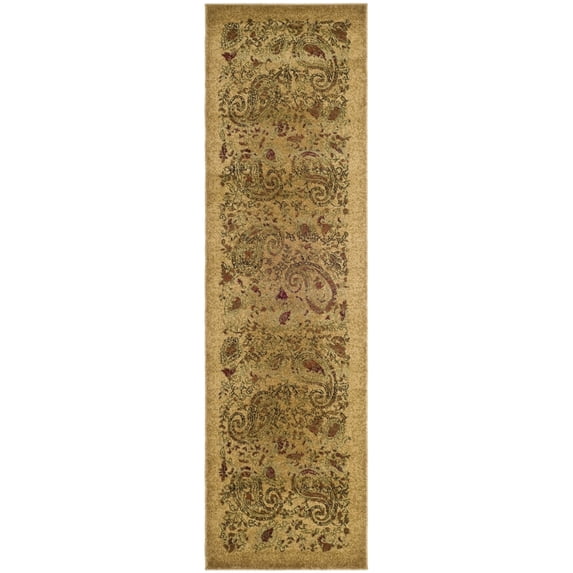 SAFAVIEH Lyndhurst Julia Traditional Floral Runner Rug, Beige/Multi, 2'3" x 16'