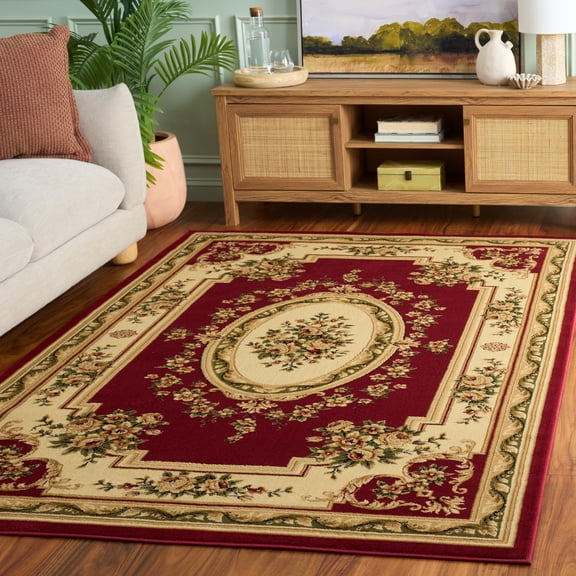 Safavieh Lyndhurst Katherine Floral Area Rug, Red/Ivory, 3'3" x 5'3"