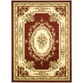 thumbnail image 1 of SAFAVIEH Lyndhurst Katherine Traditional Bordered Area Rug, Red/Ivory, 8' x 11', 1 of 4