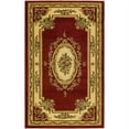 thumbnail image 1 of SAFAVIEH Lyndhurst Katherine Traditional Bordered Area Rug, Red/Ivory, 8' x 8' Round, 1 of 4