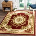 thumbnail image 1 of SAFAVIEH Lyndhurst Katherine Traditional Bordered Area Rug, Red/Ivory, 9' x 12', 1 of 7