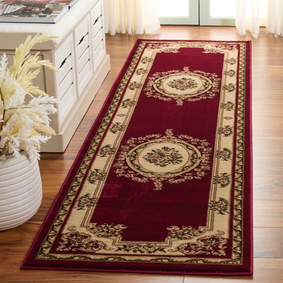 Safavieh Lyndhurst Katherine Floral Runner Rug, Red/Ivory, 2'3" x 12'