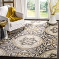 thumbnail image 1 of Safavieh Lyndhurst Madeline Floral Area Rug, Light Gray/Beige, 5'3" x 7'6", 1 of 8