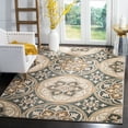 thumbnail image 1 of SAFAVIEH Lyndhurst Madeline Geometric Circles Area Rug, Slate Blue/Beige, 8' x 11', 1 of 5