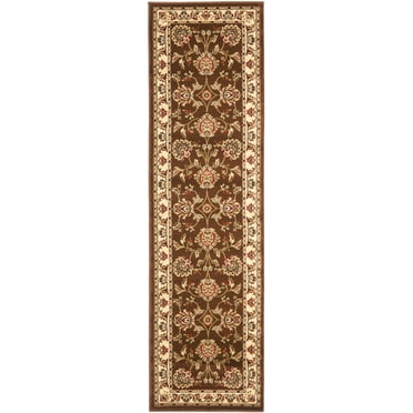 SAFAVIEH Lyndhurst Manuel Floral Runner Rug, Brown/Ivory, 2'3" x 10'