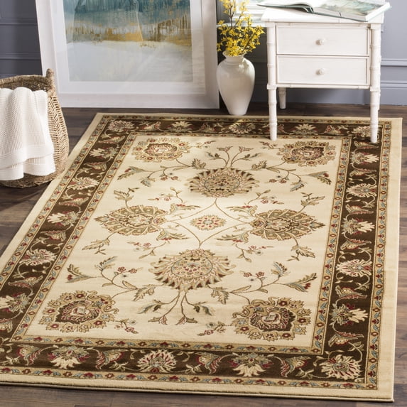Safavieh Lyndhurst Manuel Floral Area Rug, Ivory/Brown, 5'3" x 7'6"