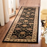 Safavieh Lyndhurst Manuel Floral Runner Rug, Black/Ivory, 2'3" x 16'