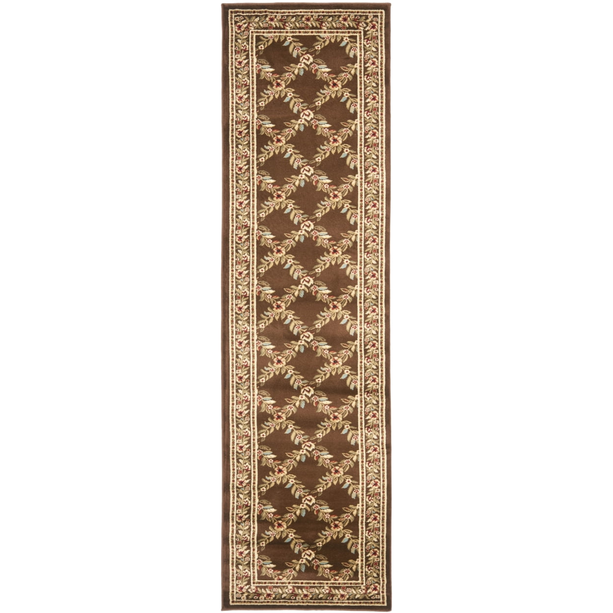 Brown Safavid Style Hand-knotted Synthetic Area Rug 12' x 15'
