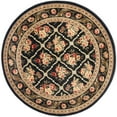 thumbnail image 1 of SAFAVIEH Lyndhurst Mason Floral Border Area Rug, Black, 5'3" x 5'3" Round, 1 of 7