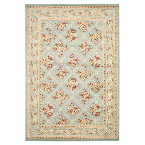 SAFAVIEH Lyndhurst Mason Floral Border Area Rug, Blue, 3'3" x 5'3"