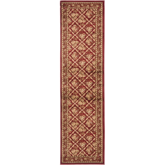 SAFAVIEH Lyndhurst Mason Floral Border Area Rug, Red, 5'3" x 7'6"