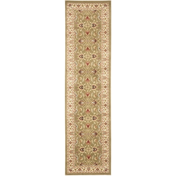 SAFAVIEH Lyndhurst Miah Floral Border Area Rug, Green/Ivory, 3'3" x 5'3"