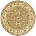 thumbnail image 1 of SAFAVIEH Lyndhurst Miah Floral Border Area Rug, Green/Ivory, 5'3" x 5'3" Round, 1 of 7