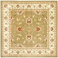 thumbnail image 1 of SAFAVIEH Lyndhurst Miah Floral Border Area Rug, Green/Ivory, 6'7" x 6'7" Square, 1 of 4