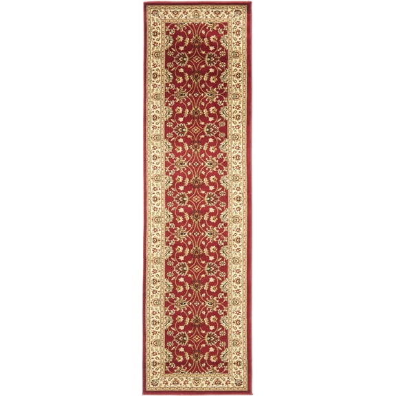 SAFAVIEH Lyndhurst Miah Floral Runner Rug, Red/Ivory, 2'3" x 16'