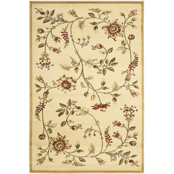 SAFAVIEH Lyndhurst Milo Floral Area Rug, Ivory/Multi, 2'3" x 4'
