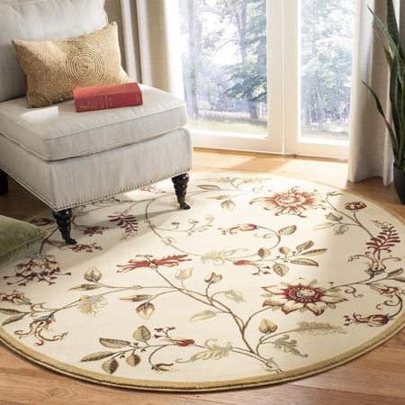 Safavieh Lyndhurst Milo Floral Area Rug, Ivory/Multi, 3' x 3' Round