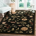 thumbnail image 1 of SAFAVIEH Lyndhurst Milo Floral Border Area Rug, Black/Multi, 3'3" x 5'3", 1 of 6