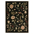 thumbnail image 1 of SAFAVIEH Lyndhurst Milo Floral Border Area Rug, Black/Multi, 5'3" x 7'6", 1 of 6