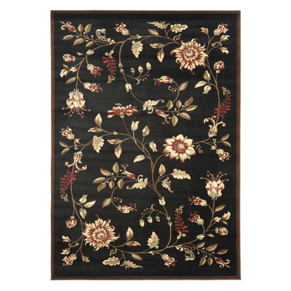 Safavieh Lyndhurst Rug Collection Flowers & Plants Power Loomed Multi-color Floral Area Rugs, 8' x 11'
