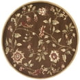 thumbnail image 1 of SAFAVIEH Lyndhurst Milo Floral Border Area Rug, Brown/Multi, 5'3" x 5'3" Round, 1 of 5