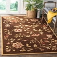 thumbnail image 1 of SAFAVIEH Lyndhurst Milo Floral Border Area Rug, Brown/Multi, 5'3" x 7'6", 1 of 6