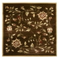 thumbnail image 1 of SAFAVIEH Lyndhurst Milo Floral Border Area Rug, Brown/Multi, 6'7" x 6'7" Square, 1 of 4