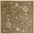 thumbnail image 1 of SAFAVIEH Lyndhurst Milo Floral Border Area Rug, Green/Multi, 6'7" x 6'7" Square, 1 of 6