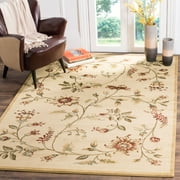 SAFAVIEH Lyndhurst Milo Floral Border Area Rug, Ivory/Multi, 8' x 11'