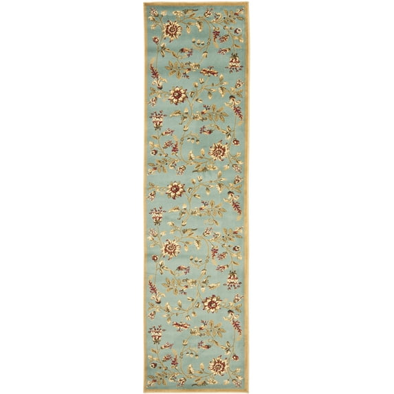 SAFAVIEH Lyndhurst Milo Floral Border Runner Rug, Blue/Multi, 2'3" x 8'