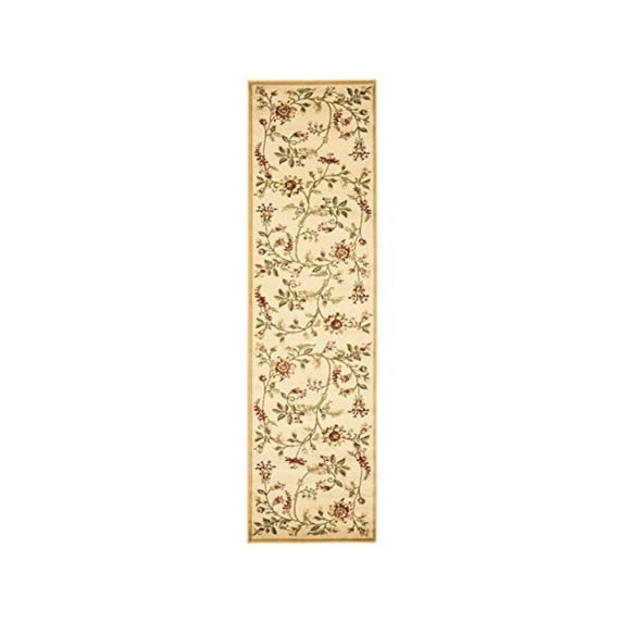 SAFAVIEH Lyndhurst Milo Floral Border Runner Rug, Ivory/Multi, 2'3" x 8'