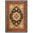 thumbnail image 1 of SAFAVIEH Lyndhurst Miranda Floral Area Rug, Black/Red, 5'3" x 7'6", 1 of 8