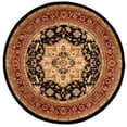 thumbnail image 1 of SAFAVIEH Lyndhurst Miranda Floral Area Rug, Black/Red, 6' x 6' Round, 1 of 8