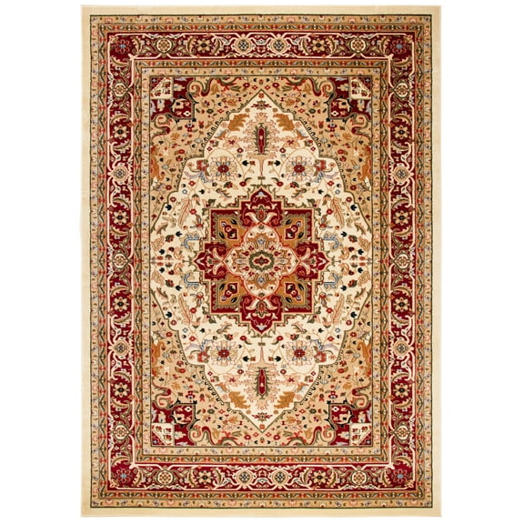 SAFAVIEH Lyndhurst Miranda Floral Area Rug, Ivory/Red, 11' x 15'